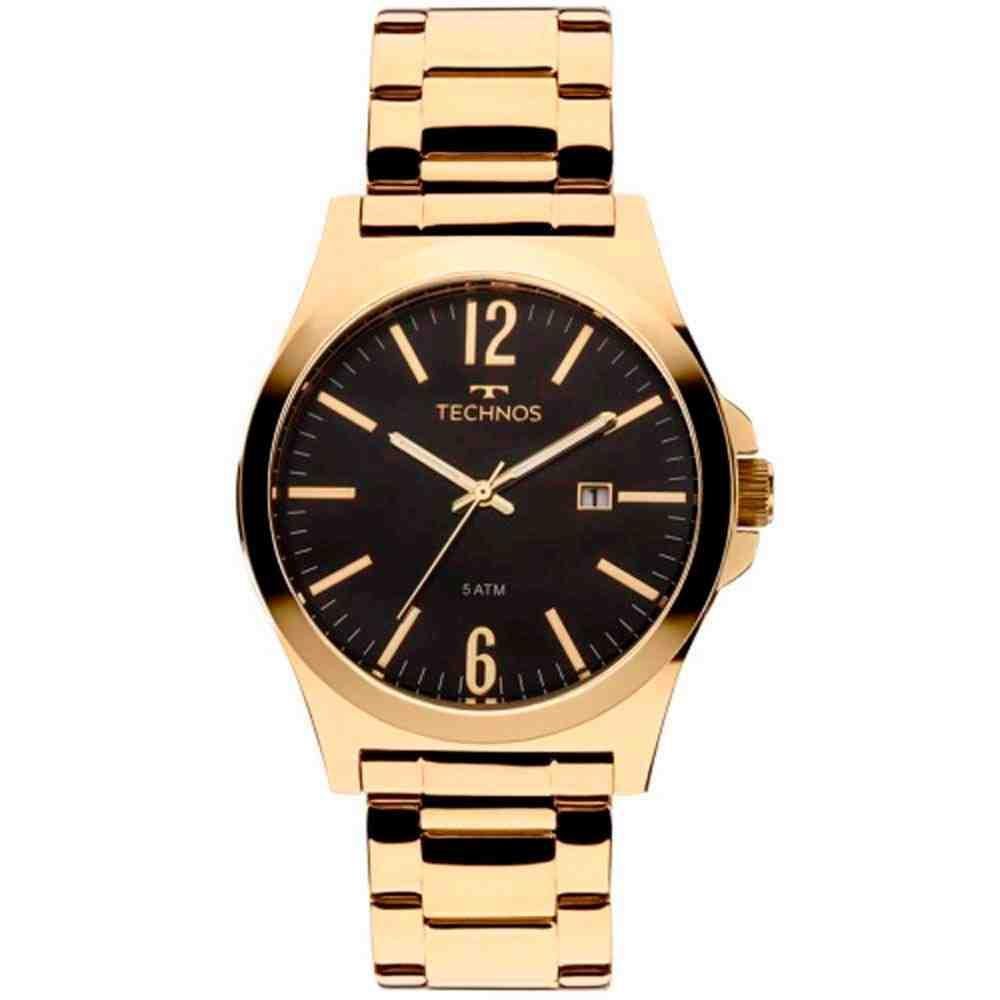 Relógio Technos Executive Dourado Masculino  2115LAN/4P 