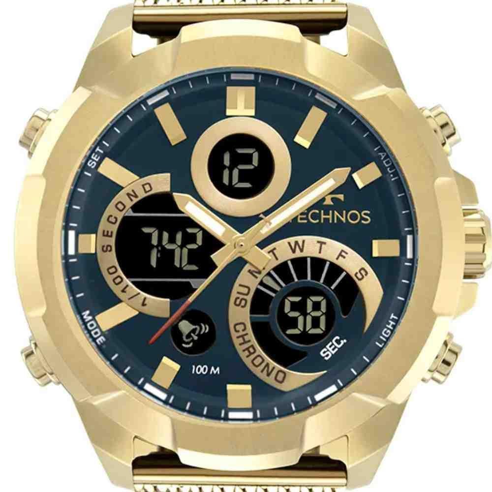Relógio Technos Digitech Dourado Masculino W23721AAE/1A Dourado 2
