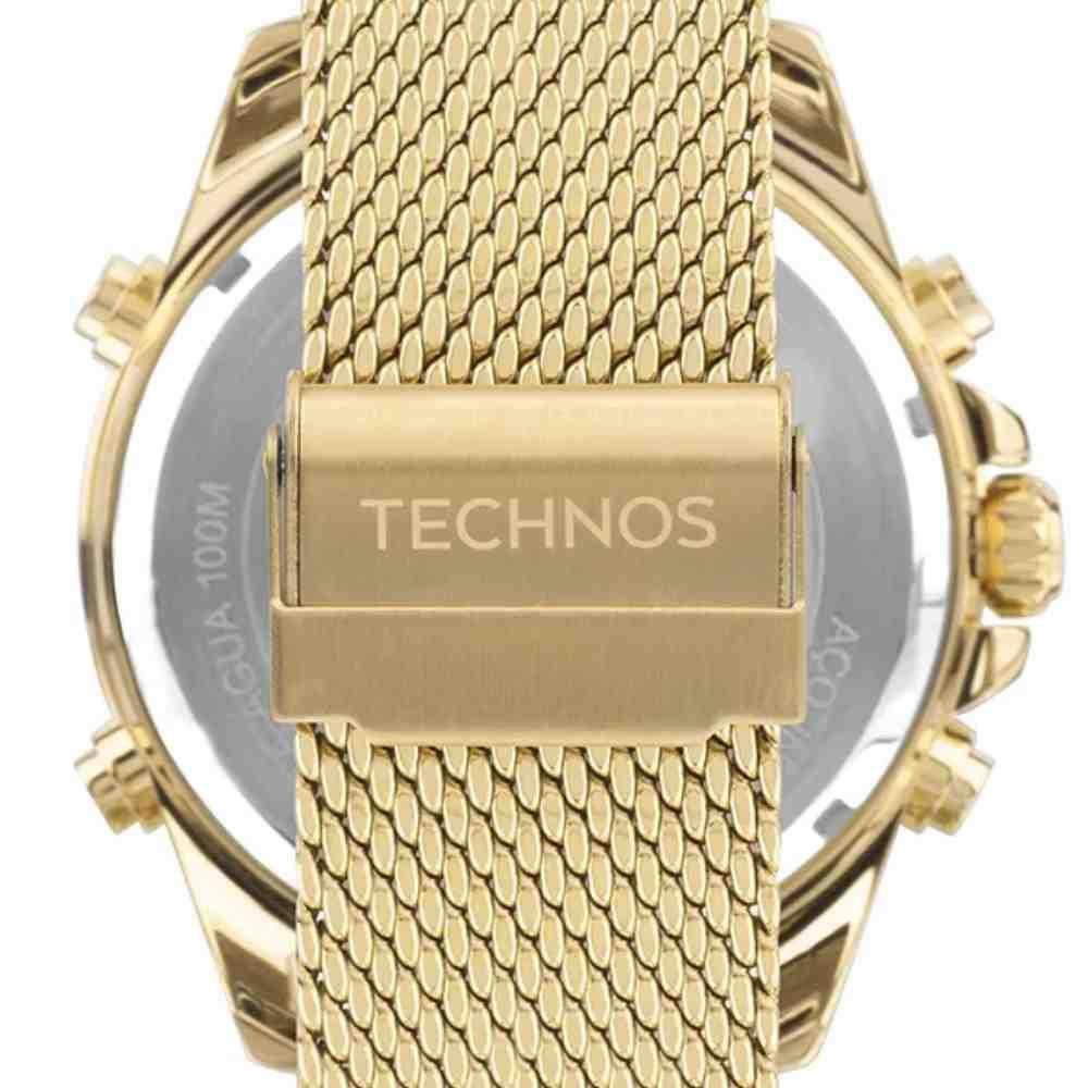 Relógio Technos Digitech Dourado Masculino W23721AAE/1A Dourado 3