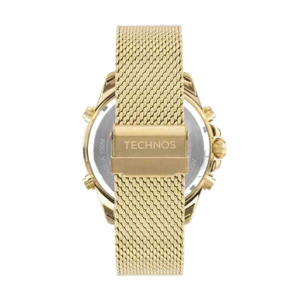 Relógio Technos Digitech Dourado Masculino W23721AAE/1A Dourado 4