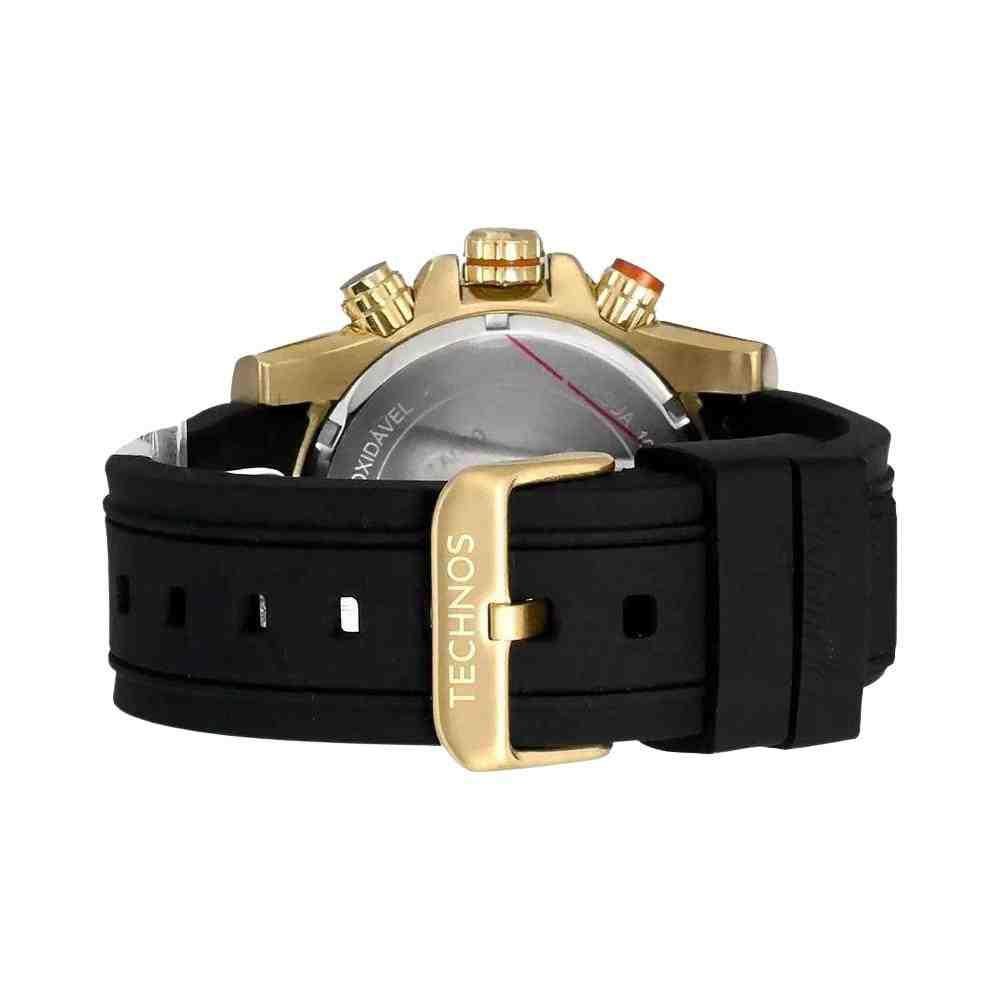 Relógio Technos Ts Carbon Preto Dourado Masculino JP15AA/0P Dourado 4