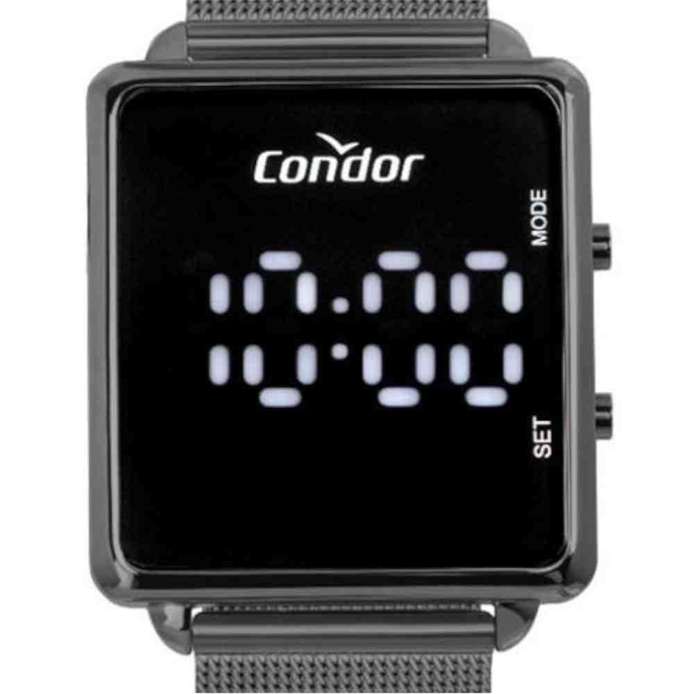 Relógio Condor Digital Grafite Feminino COMD1202AJ/4F Prata 2