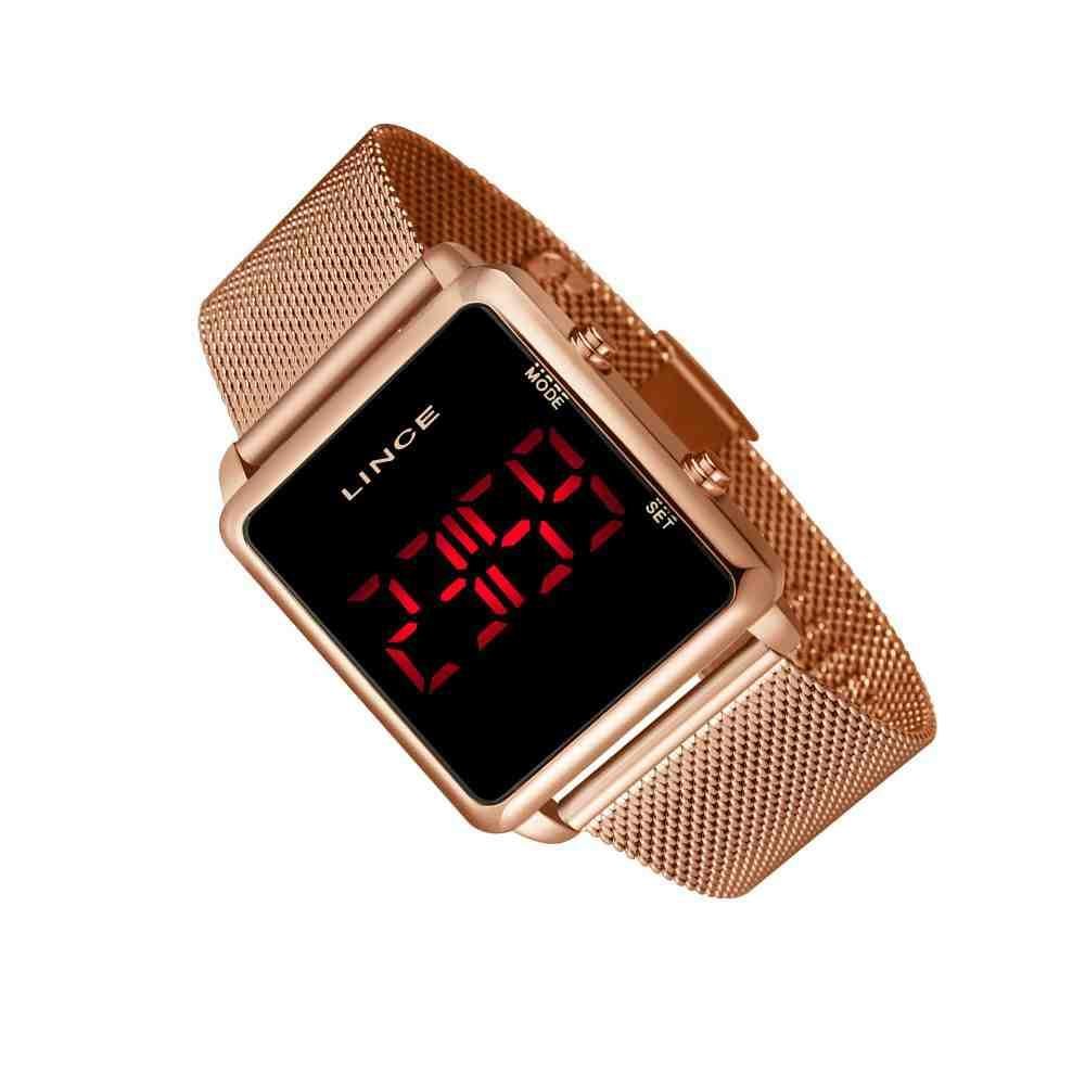 Relógio Lince LED Rose Feminino MDR4596LPXRX Bronze 2