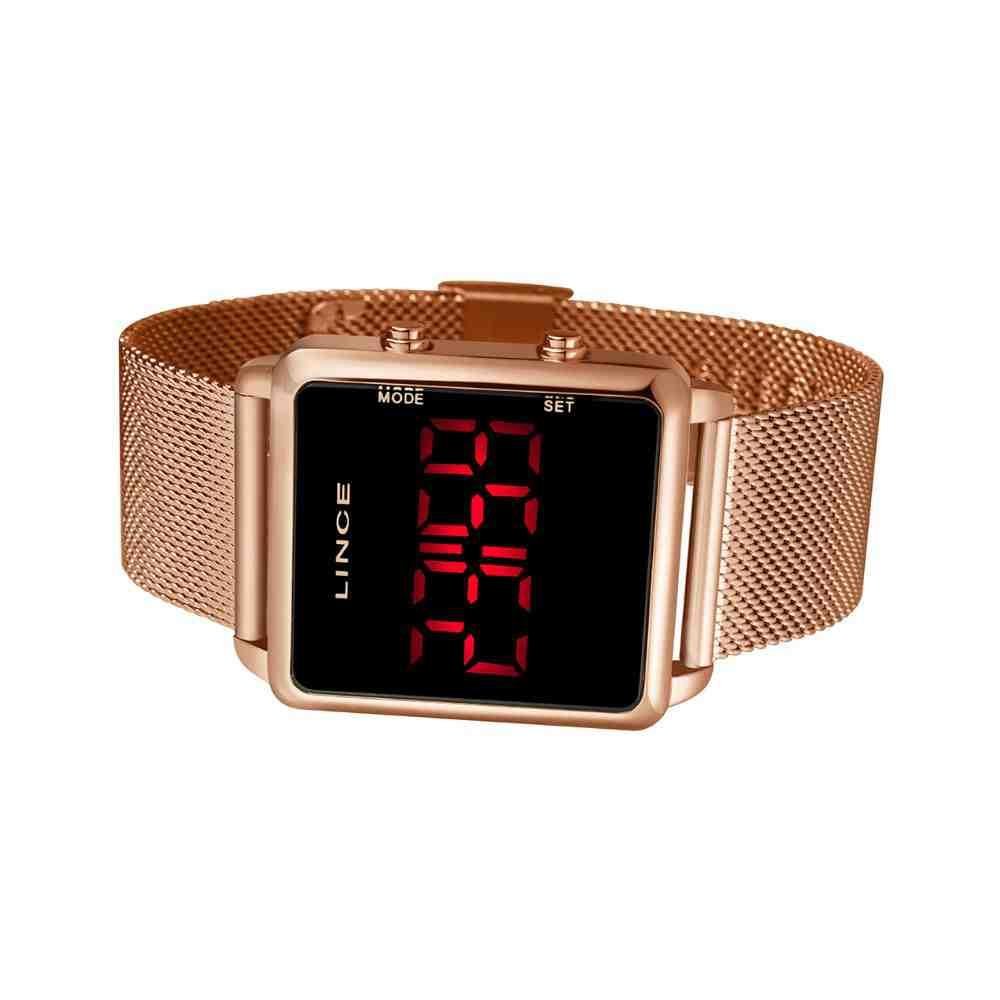 Relógio Lince LED Rose Feminino MDR4596LPXRX Bronze 3