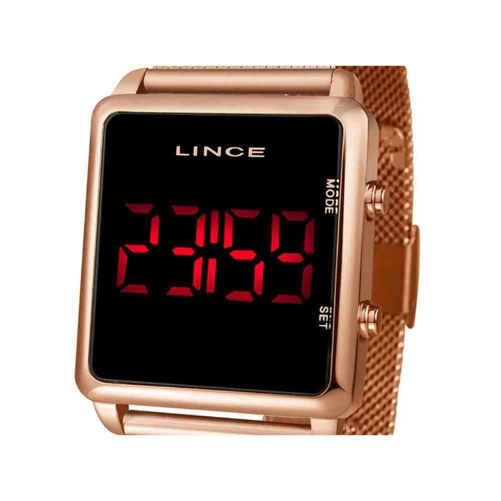 Relógio Lince LED Rose Feminino MDR4596LPXRX Bronze 4