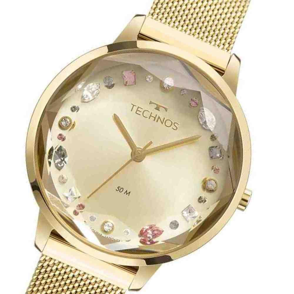 Relógio Technos Crystal Dourado Feminino 2035MVA/1X Dourado 2