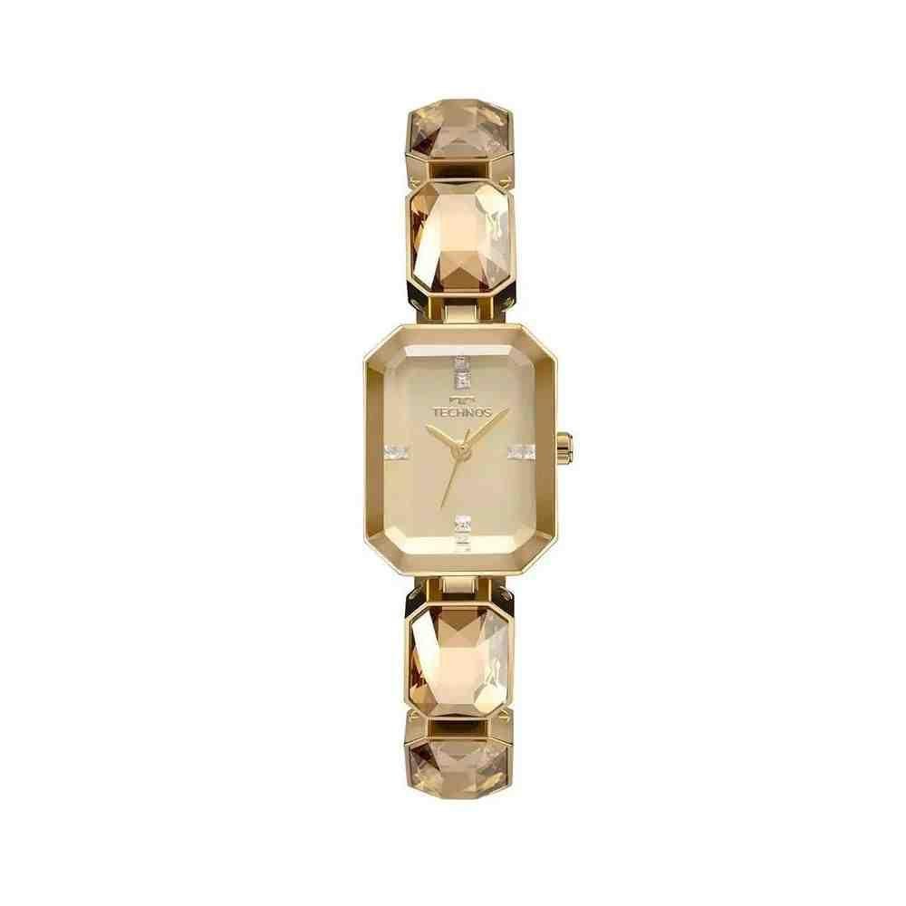 Relógio Technos Crystal Dourado Feminino 2036MTT/1D