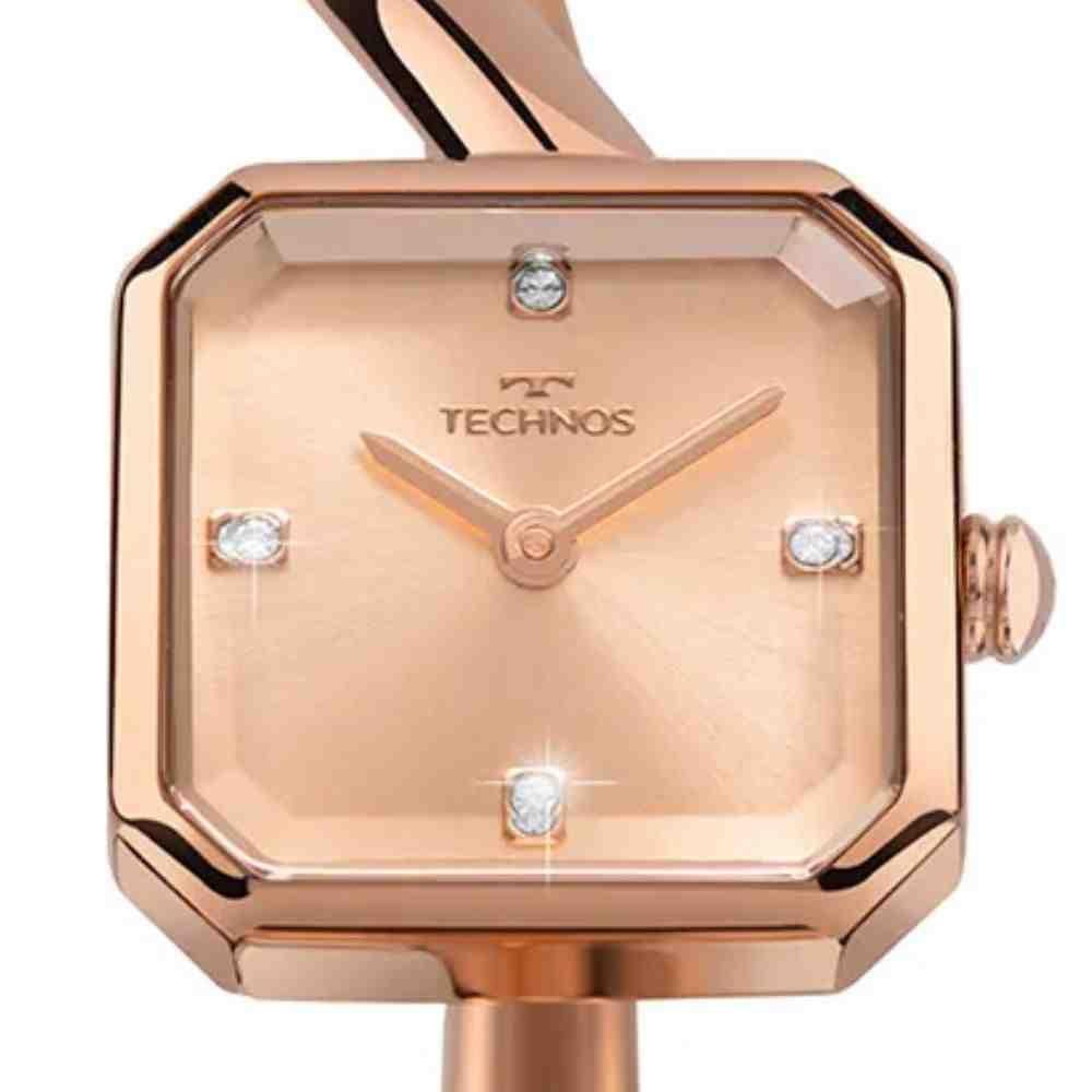 Relógio Technos Crystal Rose Feminino 751AC/1J Rose Gold 4