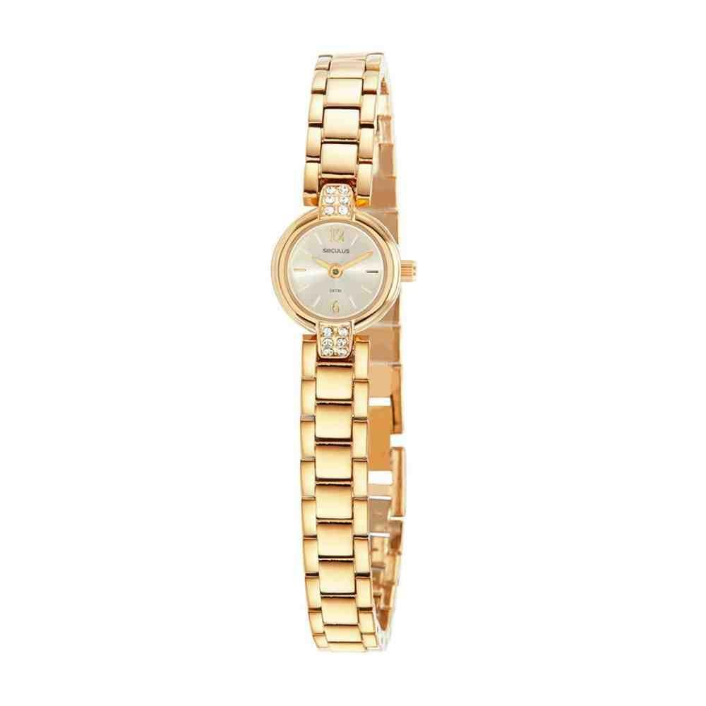 Relógio Seculus Dourado Feminino 44093LPSVDB1 