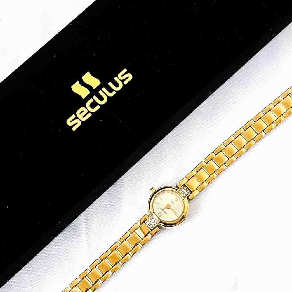Relógio Seculus Dourado Feminino 44093LPSVDB1  Dourado 4