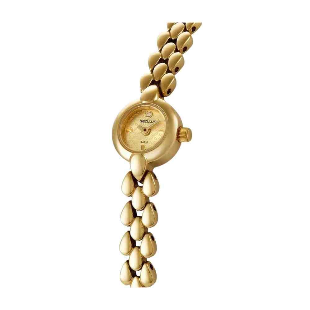 Relógio Seculus Dourado Feminino 44030LPSVDA1 Dourado 3