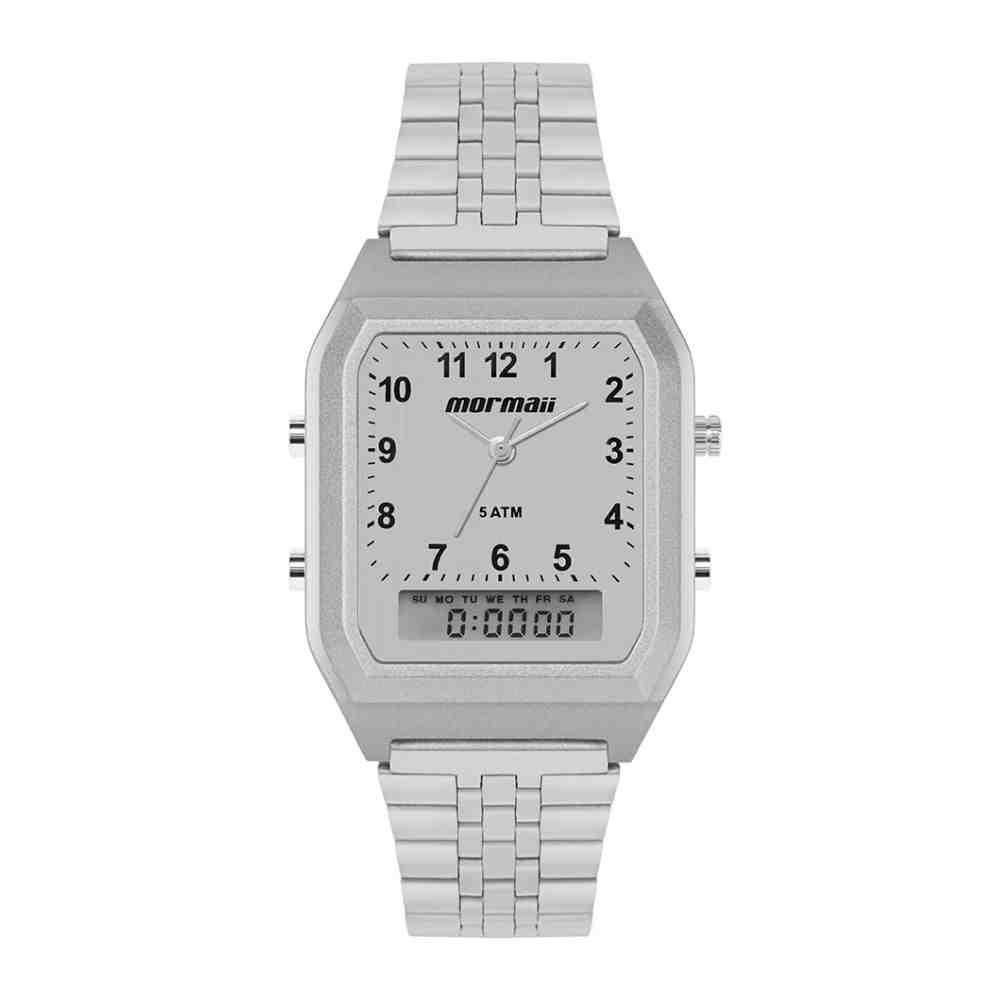 Relógio Mormaii Vintage Prata Feminino MOPC21JALF/7K