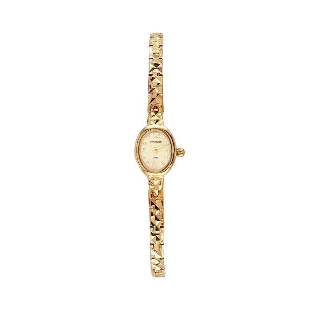 Relógio Seculus Mini Dourado Feminino 44029LPSVDB1