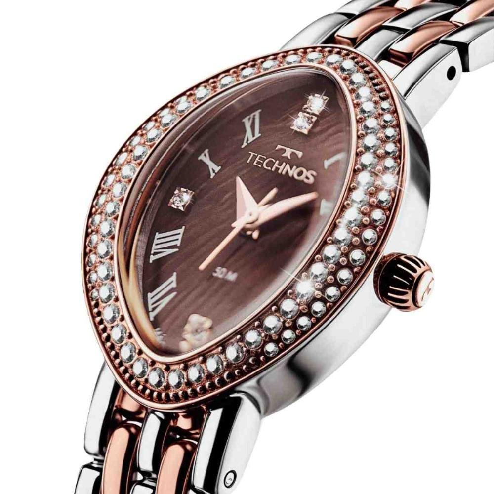 Relógio Technos Mini Joia Bicolor Feminino 2035NBM/1M Prata/Dourado 4