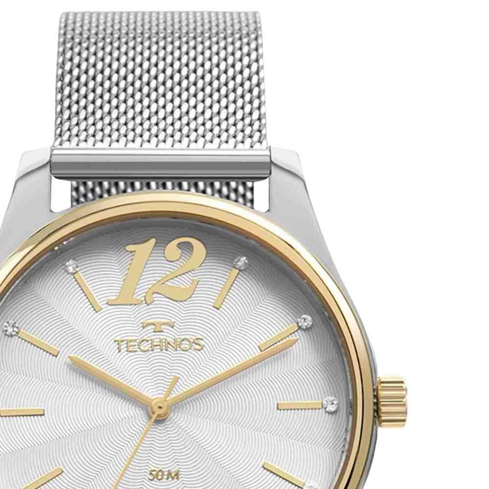 Relógio Technos Bicolor Feminino 2035MYS/1K Prata 2