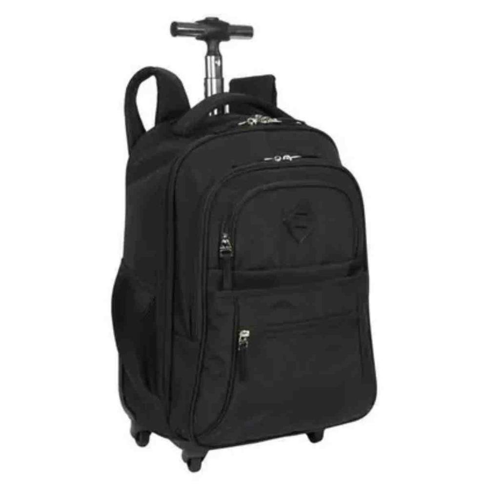 Mochila Carrinho 4 Rodas Sestini Rolling Crinkle 2 em 1 Preta 075498-01 Preto 3