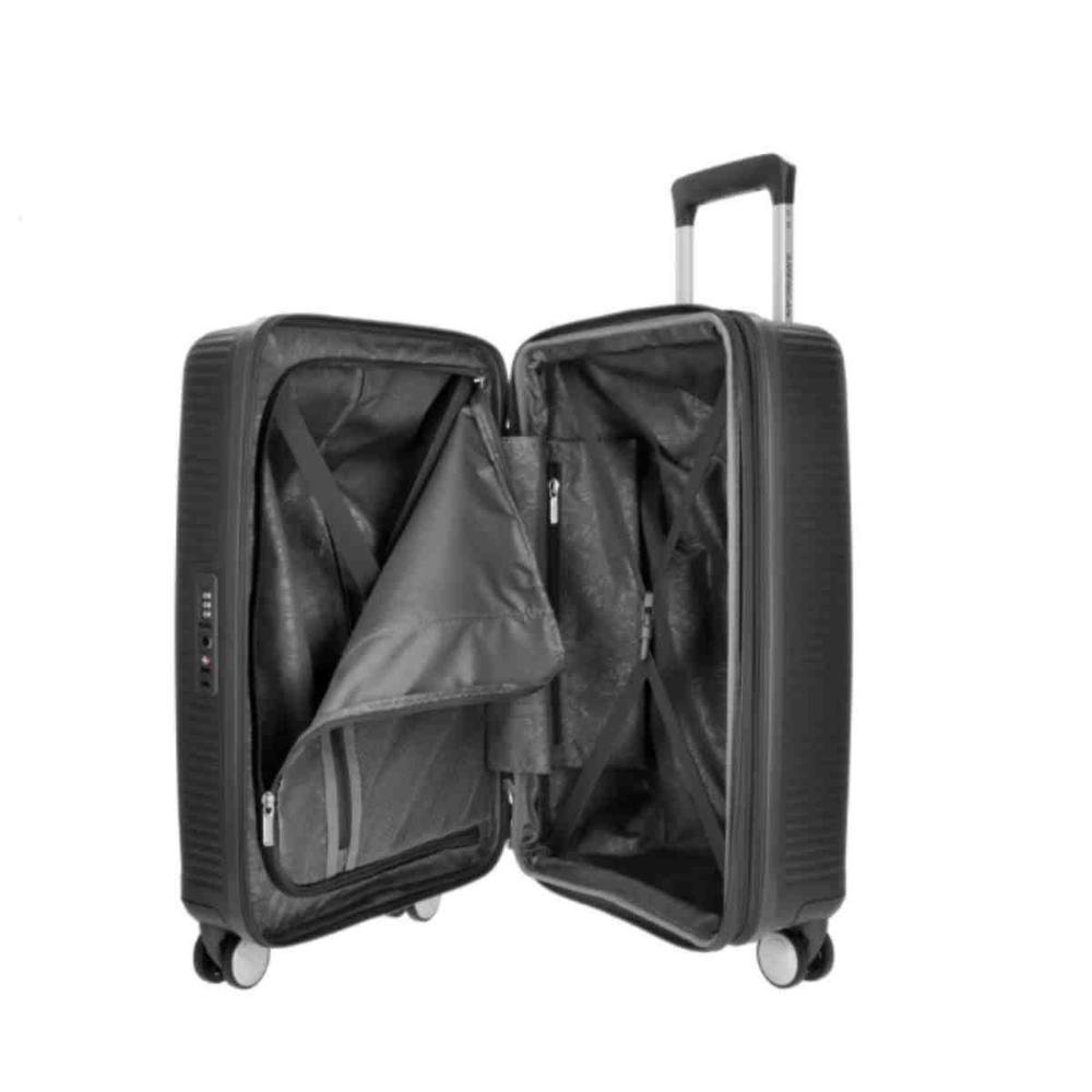 Mala de Bordo American Tourister Curio Pequena Samsonite Preta  Preto 3