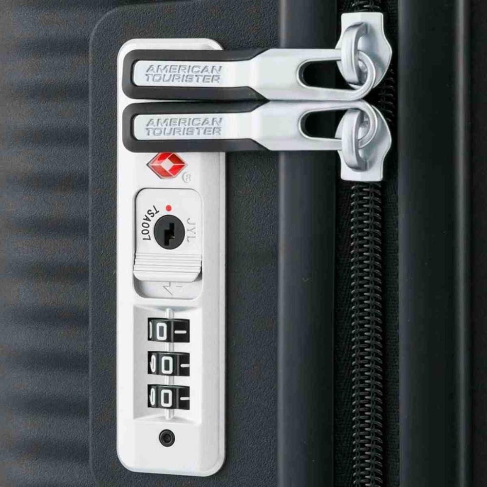 Mala de Bordo American Tourister Curio Pequena Samsonite Preta  Preto 5