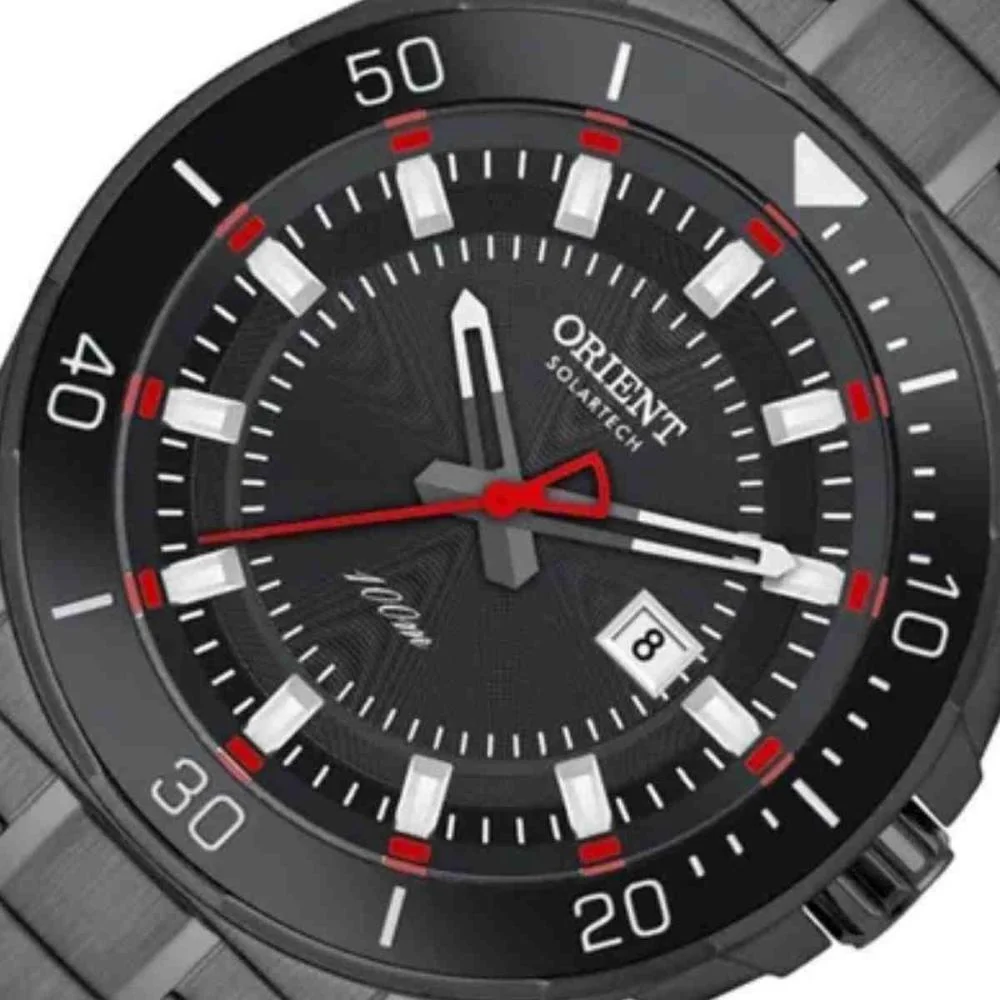 Relógio Orient Solartech Preto Masculino MPSS1050 G1GX   Preto 4