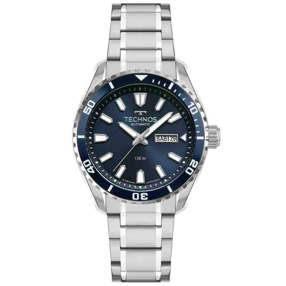 Relógio Technos Automático Prata Masculino 8205PD/1A
