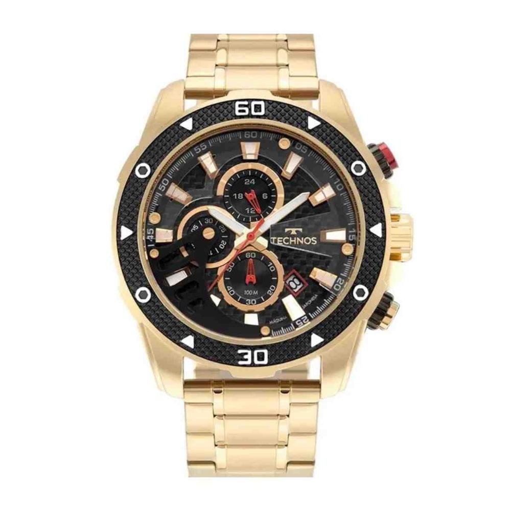 Relógio Technos Perfomance GrandTech Dourado Masculino JS15FT/1P