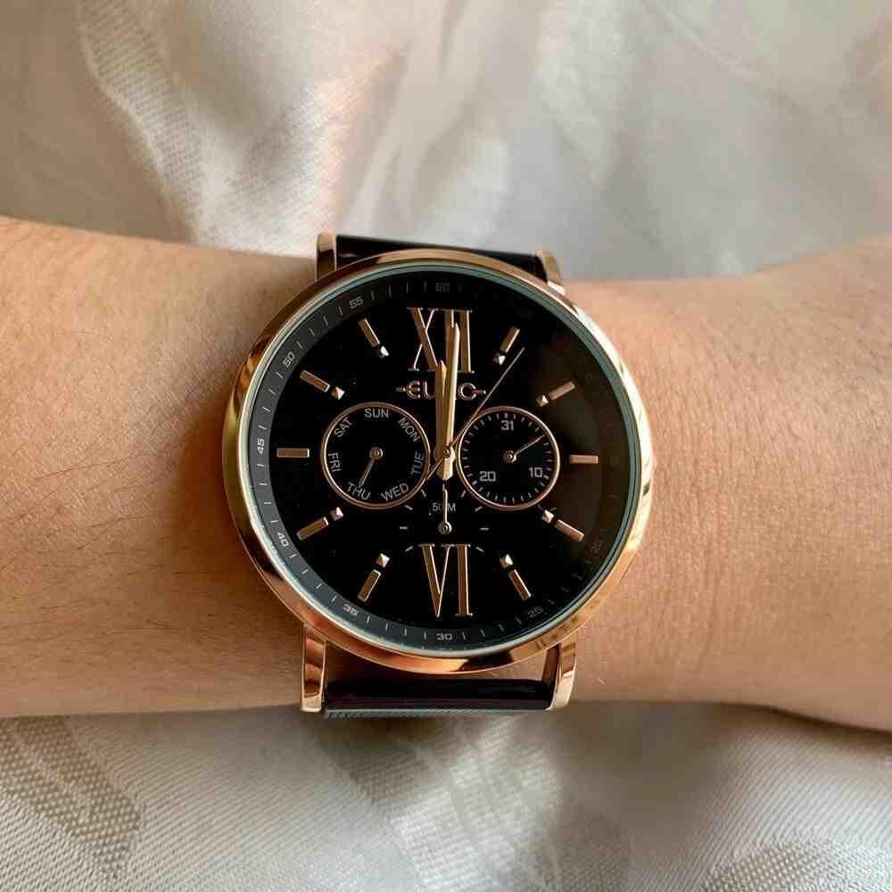 Relógio Euro Multiglow Preto Feminino EU6P29AHGBPS/5P Dourado 3