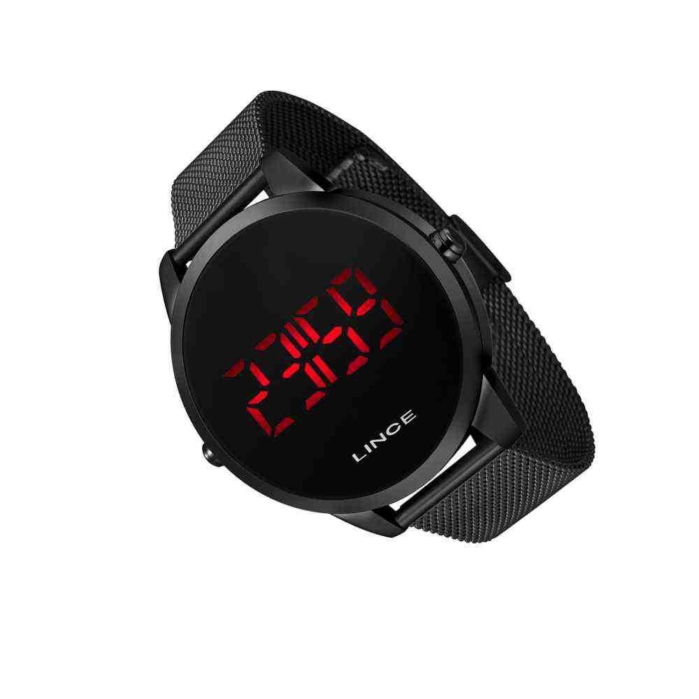 Relógio Lince LED Preto MDN4586L PXPX Preto 4