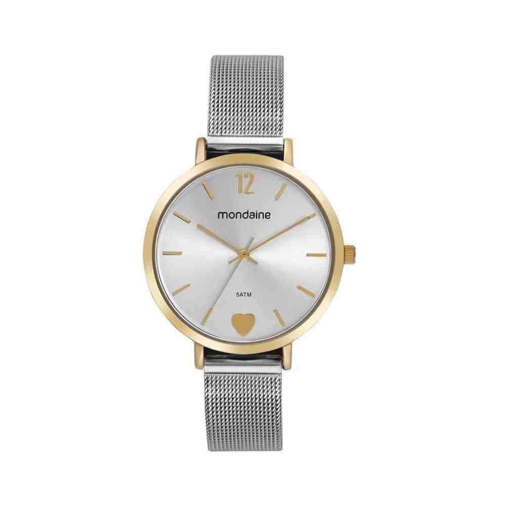 Relógio Mondaine Feminino Prata/Dourado 32848LPMVBE1