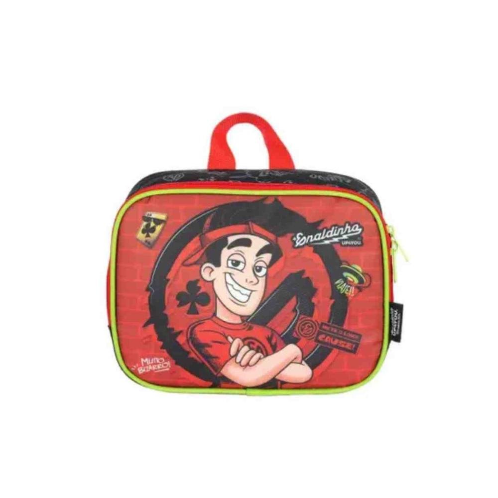 Lancheira UP4YOU Enaldinho Vai Com Tudo Vermelha LA42223UP0400UN 