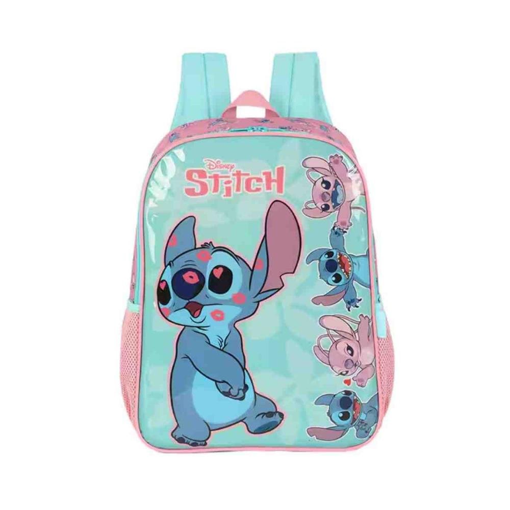 Mochila Escolar UP4YOU Stitch & Angel Verde IS41531SC_CS0100UN