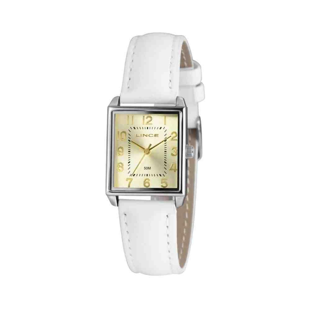 RELÓGIO LINCE QUADRADO FEMININO BRANCO LQC4824L25 C2BX