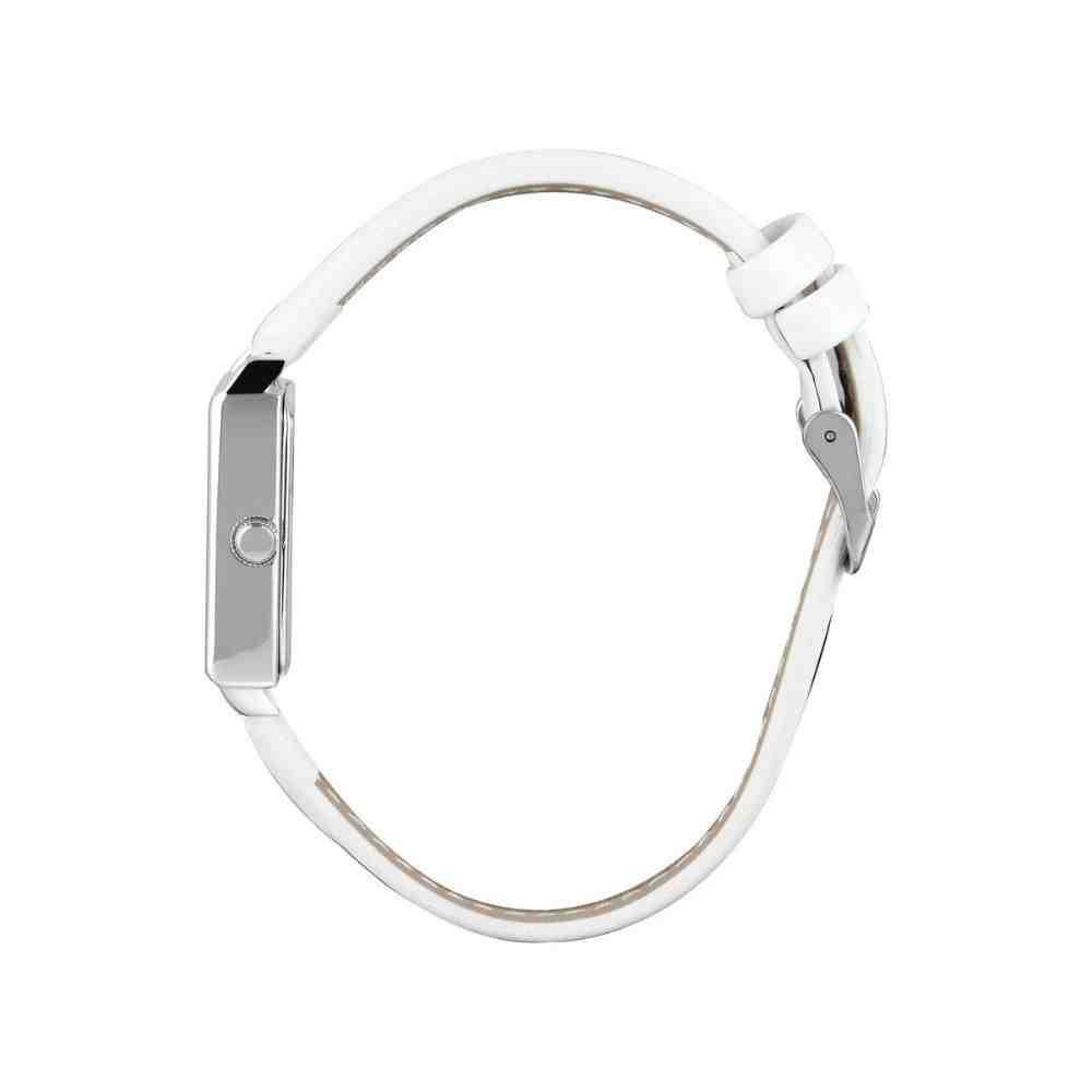 RELÓGIO LINCE QUADRADO FEMININO BRANCO LQC4824L25 C2BX Prata 2