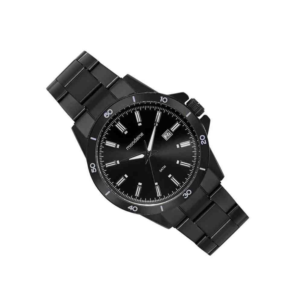 Relógio Mondaine Preto Masculino 99737GPMVPE1 Preto 2