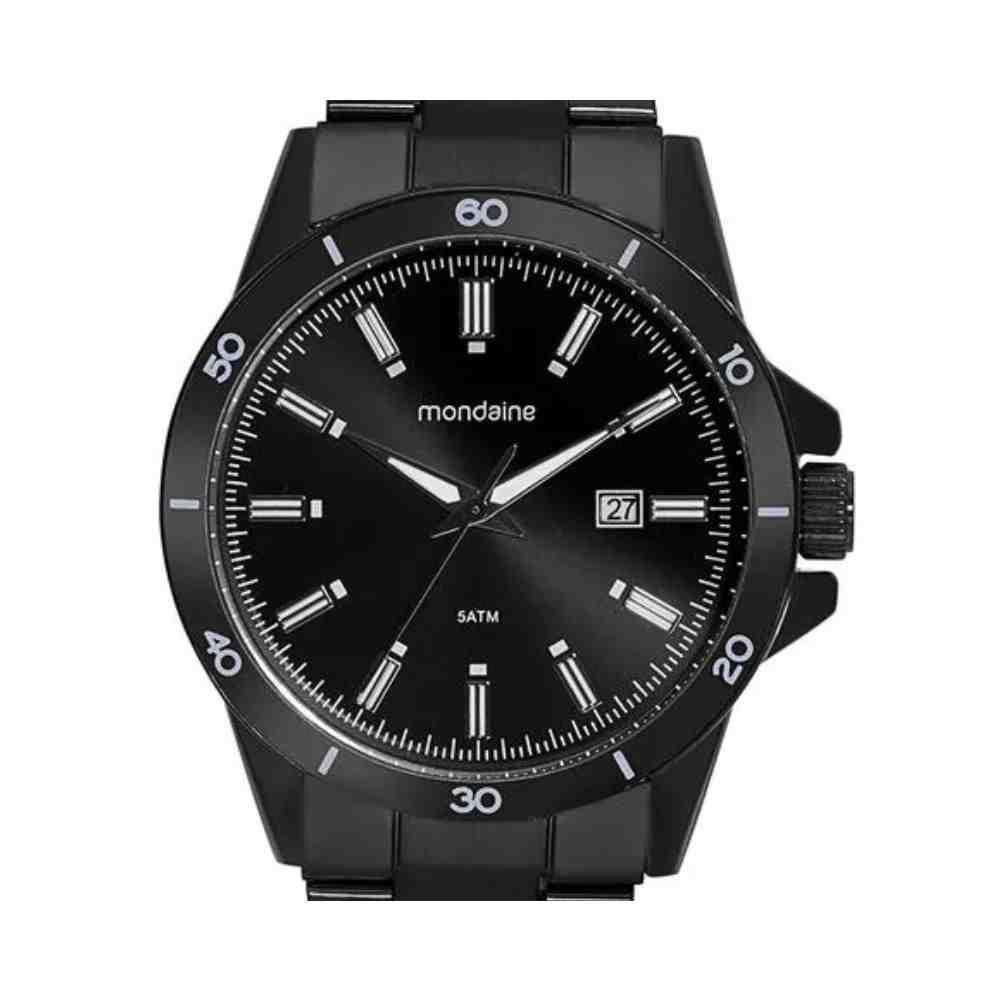Relógio Mondaine Preto Masculino 99737GPMVPE1 Preto 5