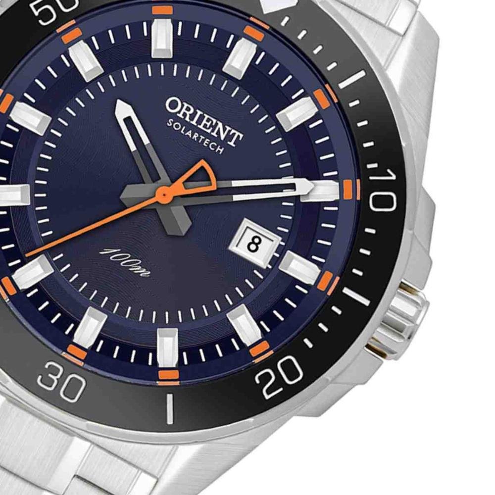 Relógio Orient Solartech Prata Masculino MBSS1498 G1SX Prata 2