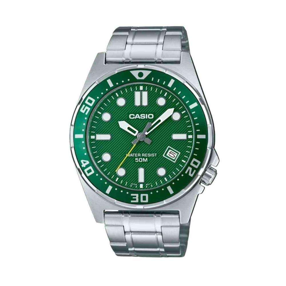 Relógio Casio Middle East & África Prata Masculino MTD-135D-3AVDF-SC 