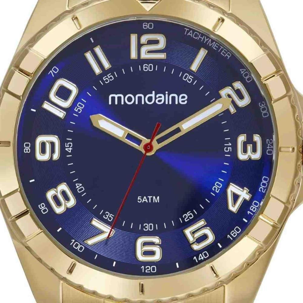 Relógio Mondaine Dourado Masculino 32638GPMVDE3 Dourado 4
