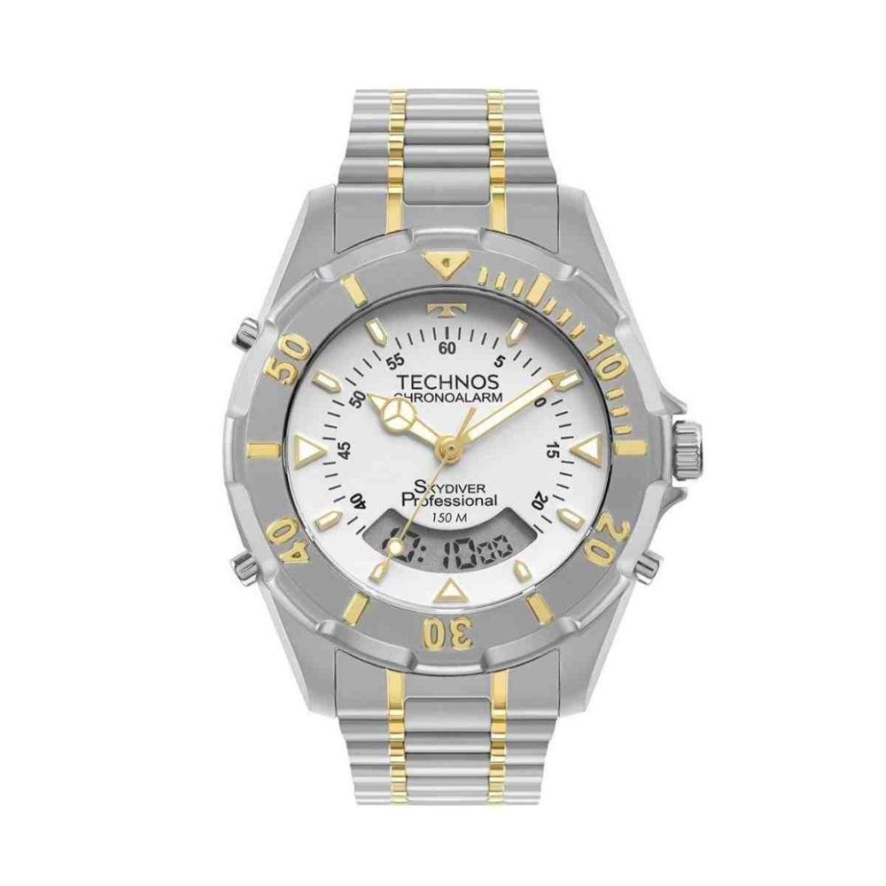 Relógio Technos Skydiver Masculino Bicolor WT2050AGN/1B 