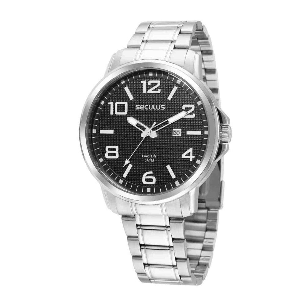 Relógio Seculus Casual Prata Mascuino 44094G0SVNA1