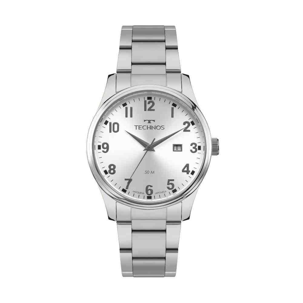 Relógio Technos Steel Prata Masculino 2115TZC/1K
