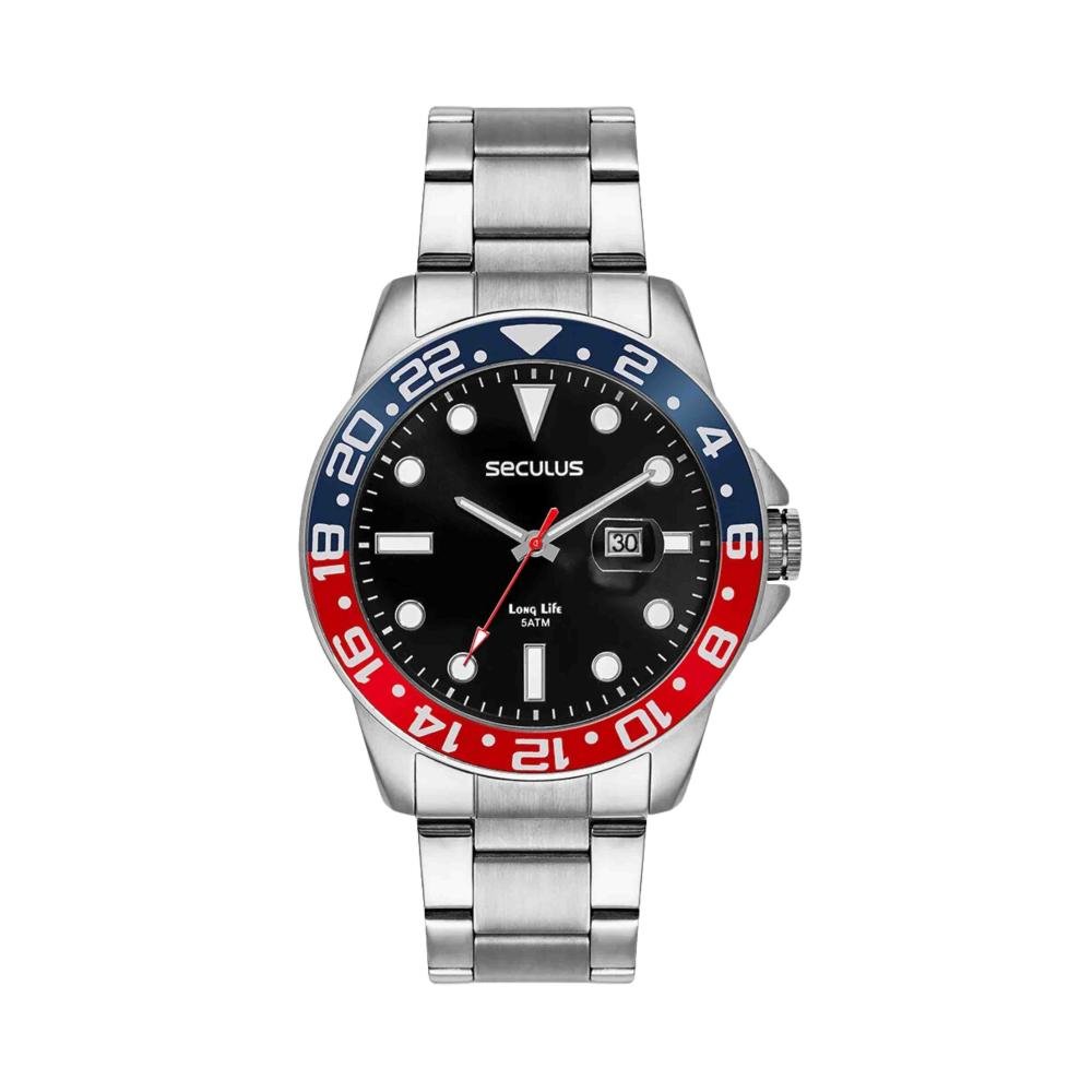 Relógio Seculus Prata Masculino 44210G0SVNA1