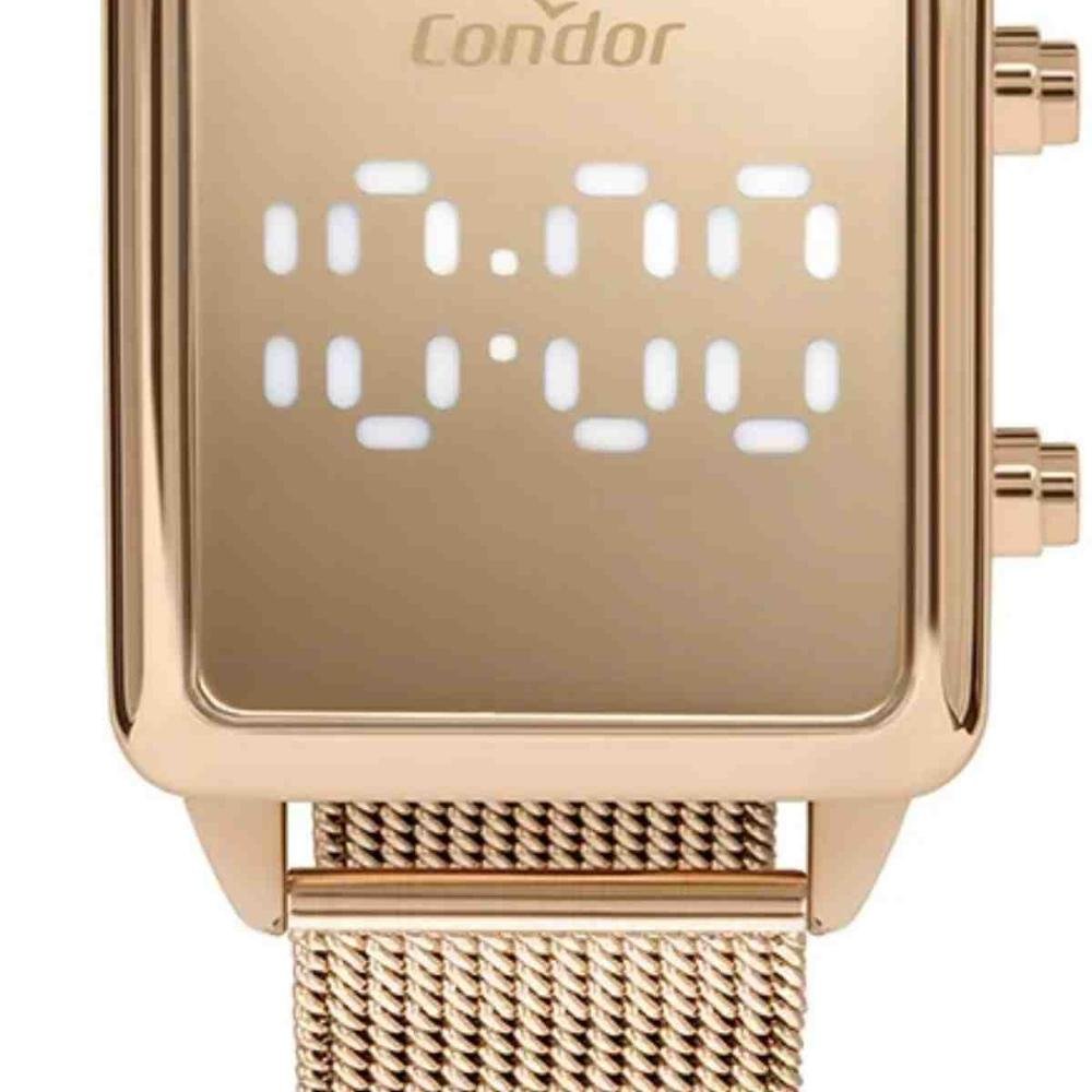 Relógio Condor Digital LED Rosé COMD27AAC/4J Rosa 3