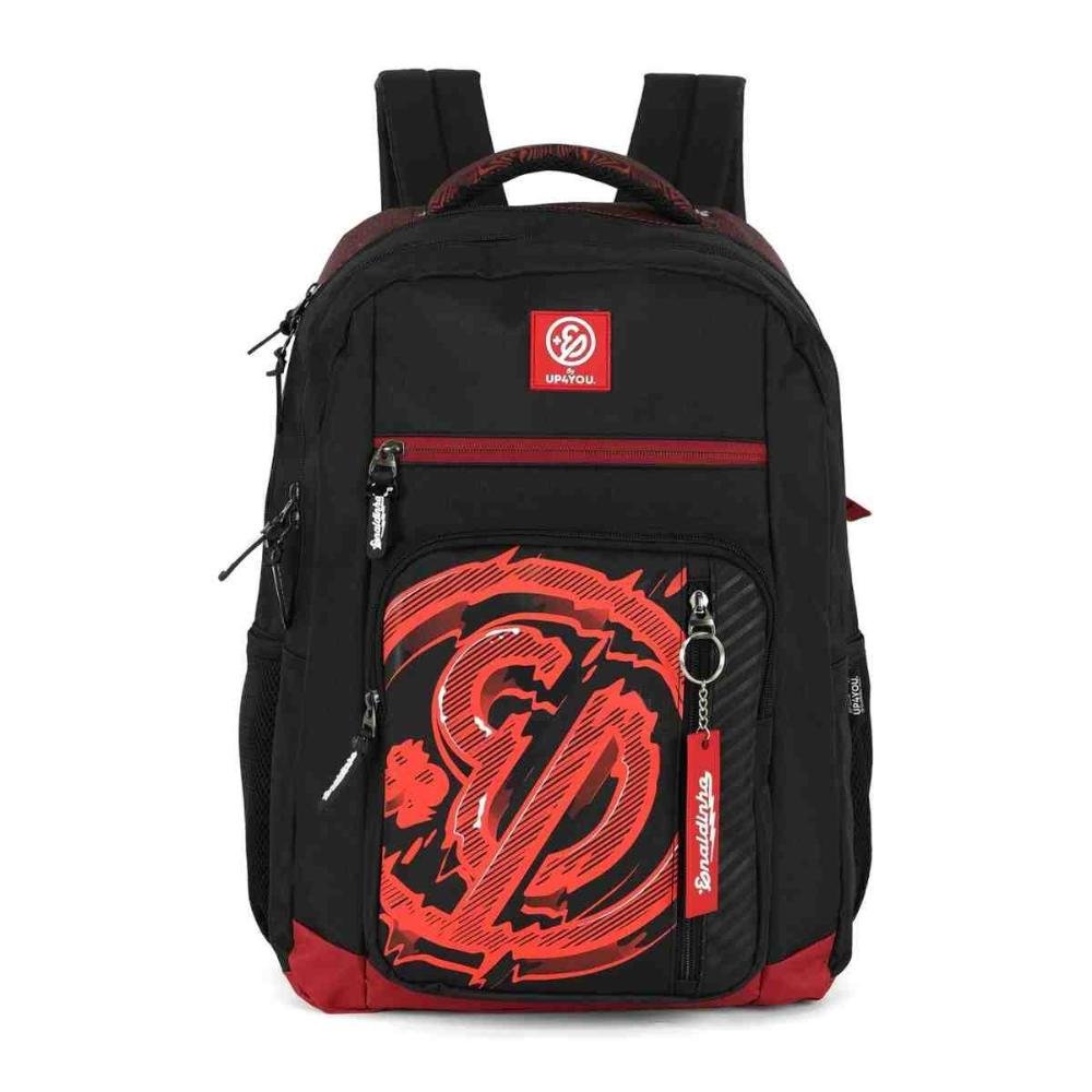 Mochila Escolar Juvenil UP4YOU Enaldinho Vermelha MS49455UP0400UN 