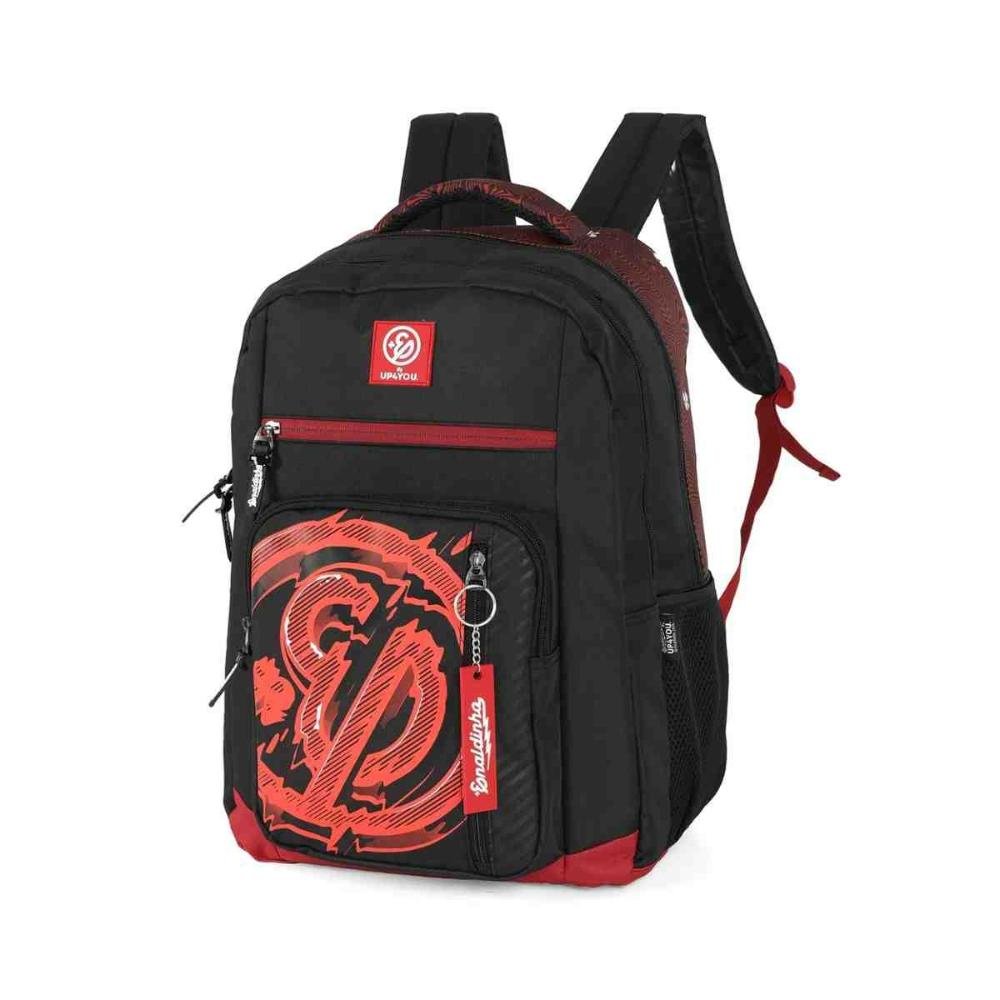 Mochila Escolar Juvenil UP4YOU Enaldinho Vermelha MS49455UP0400UN Preto 3
