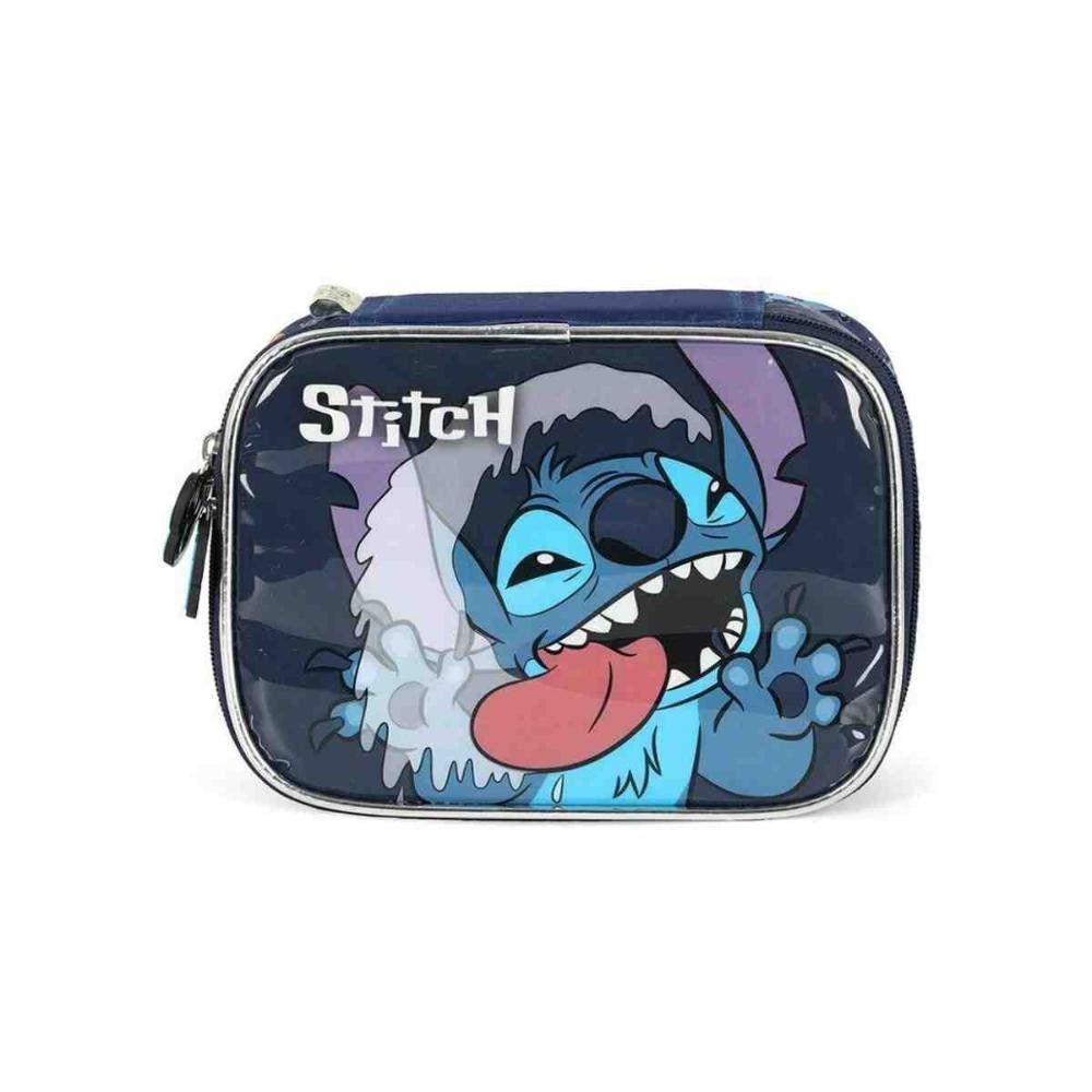 Estojo Box Escolar Luxcel Stitch Azul EI42374SC0200UN 