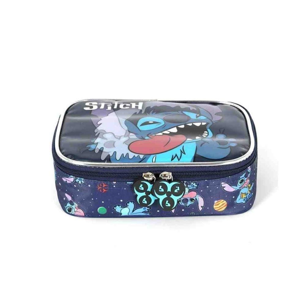 Estojo Box Escolar Luxcel Stitch Azul EI42374SC0200UN Azul 2