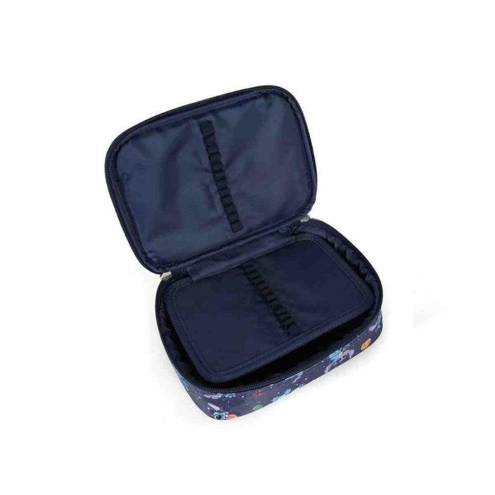 Estojo Box Escolar Luxcel Stitch Azul EI42374SC0200UN Azul 4