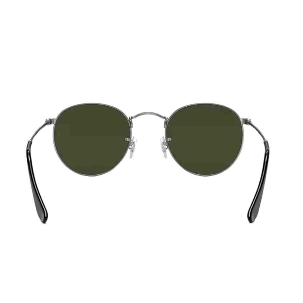 Óculos de Sol Ray-Ban Round Metal Chumbo 0RB3447L029 53 Cinza 4