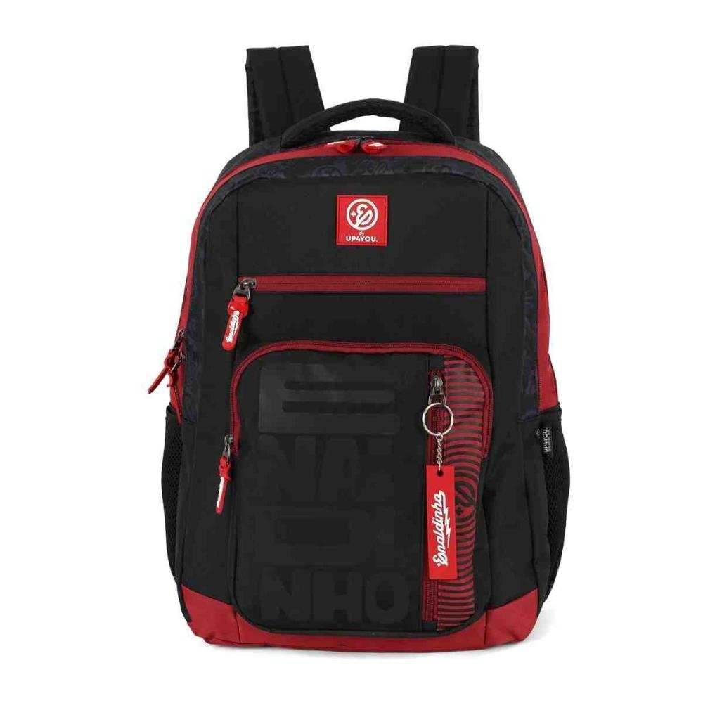 Mochila Escolar Juvenil UP4YOU Enaldinho Preta MS49455UP0600UN