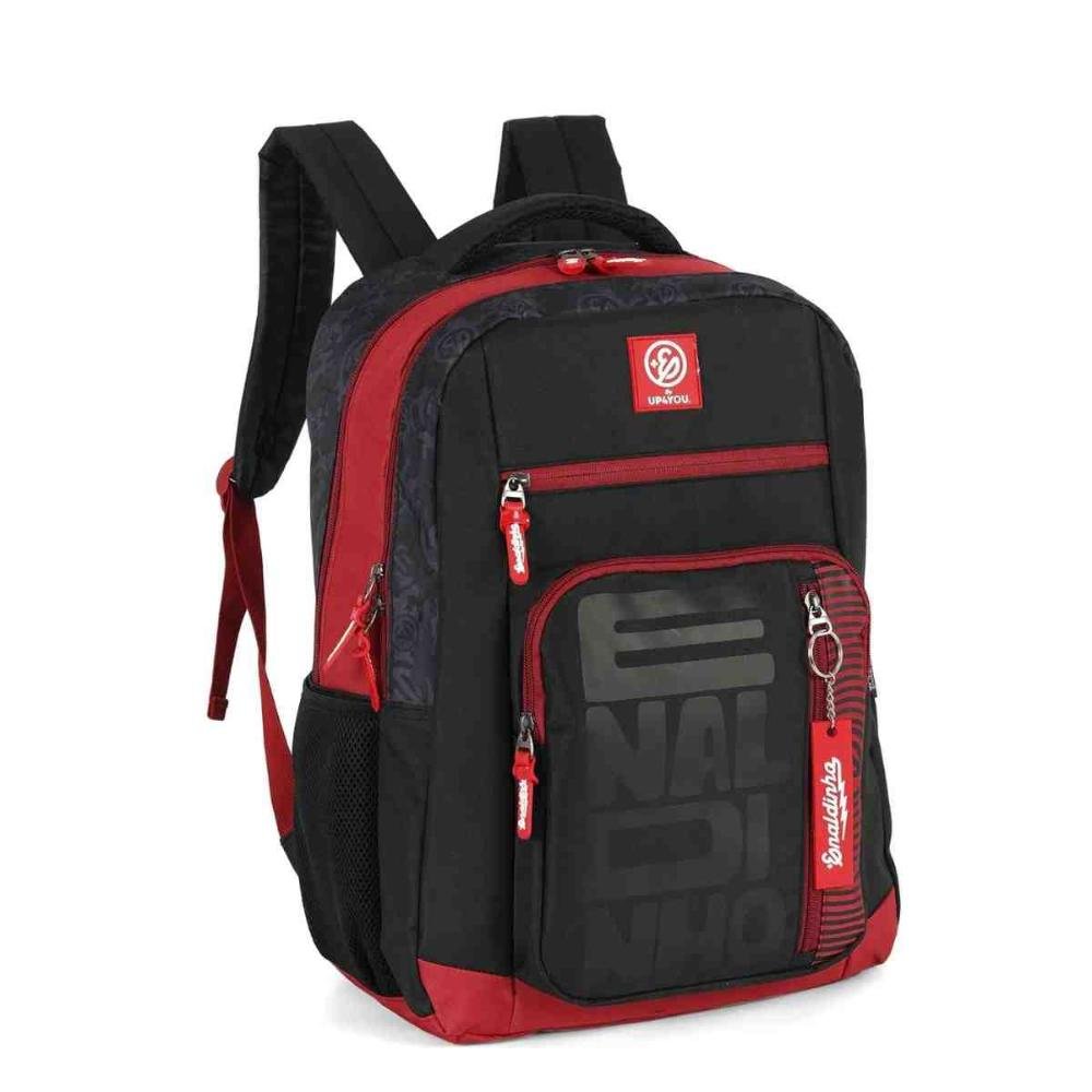 Mochila Escolar Juvenil UP4YOU Enaldinho Preta MS49455UP0600UN Preto 2